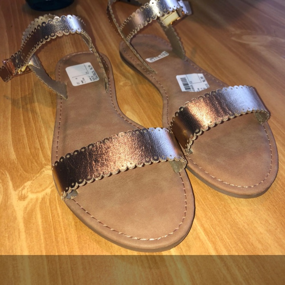 Gold sandals